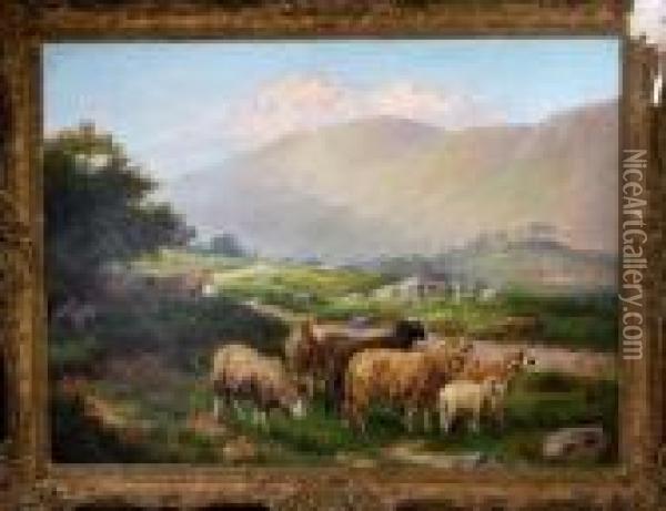 Near Talyllyn, North Wales Oil Painting - William Henry Mander