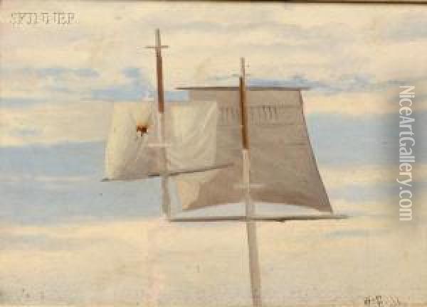 Sails In The Wind Oil Painting - William Bradford