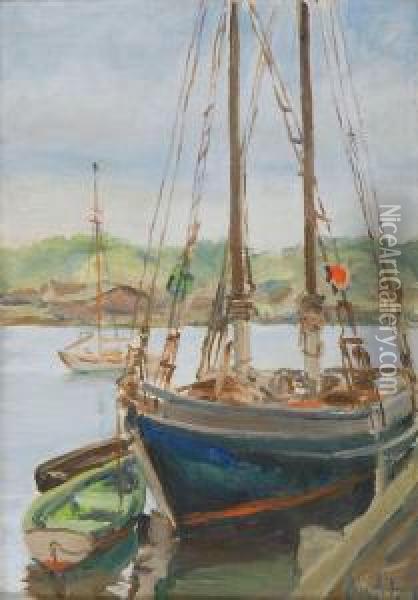 North Shore Harbor. Oil Painting - Alice Judson