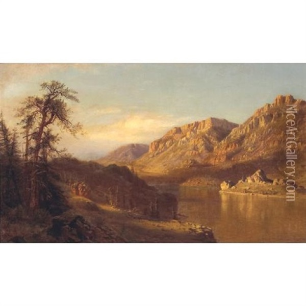 Wind River, Wyoming Oil Painting - Hamilton Hamilton