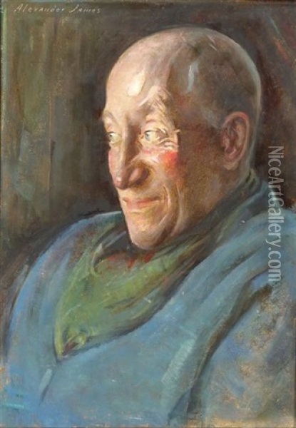 Portrait Of A Professor (philip Cabot) Oil Painting - Alexander Robertson James