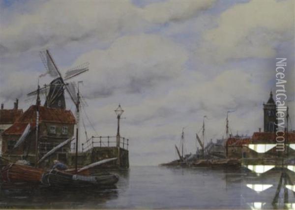 Near Hoozn Oil Painting - Hermanus Jr. Koekkoek