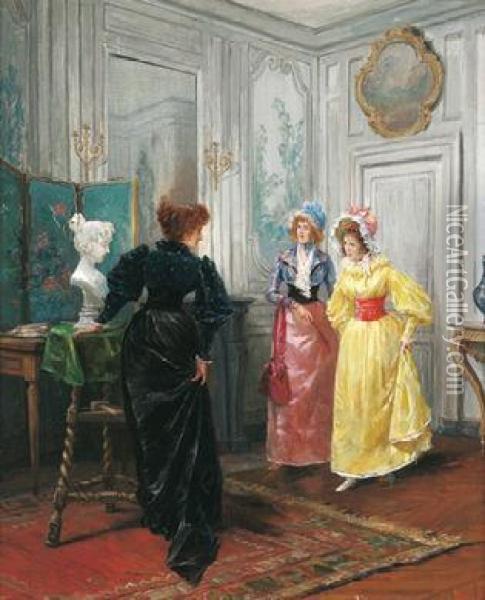 The Bust Oil Painting - Georges Jules Auguste Cain