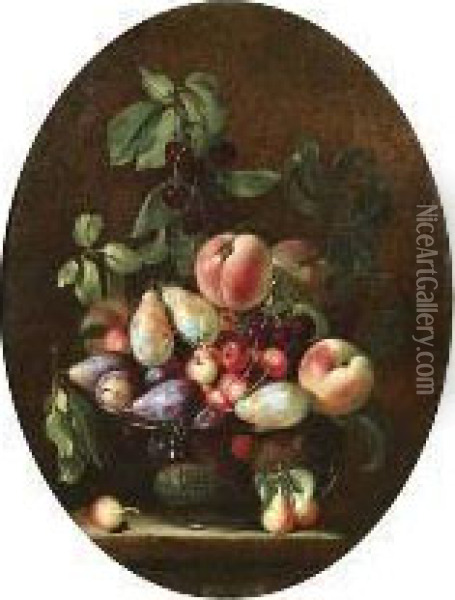 Natura Morta Con Frutta Oil Painting - Niccolo Stanchi