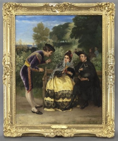The Invitation Oil Painting - William Oliver the Younger