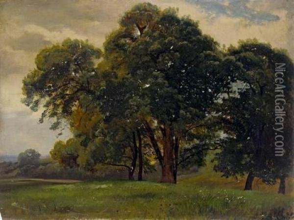 Forest Near Weimar Oil Painting - Carl Hummel