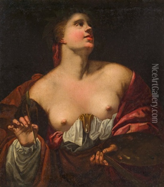 Allegorie Der Malerei Oil Painting - Francesco Ruschi