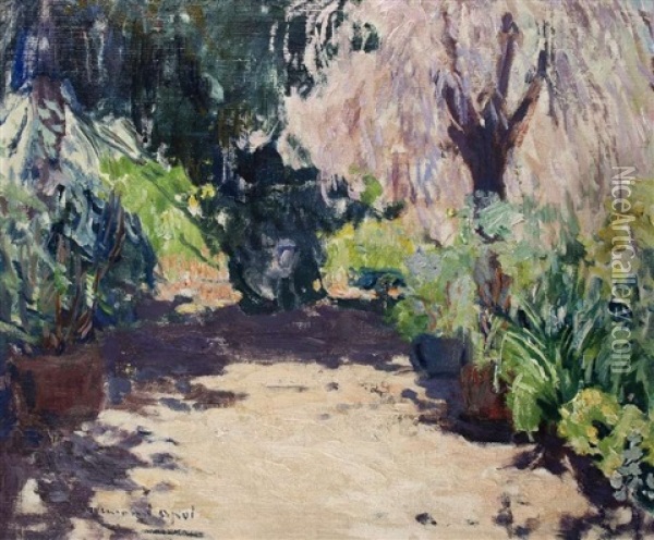 Im Garten Oil Painting - Armand Adrien Marie Apol