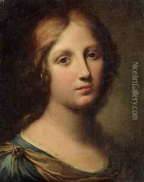 Portrait of a Young Woman Oil Painting - Onorio Marinari