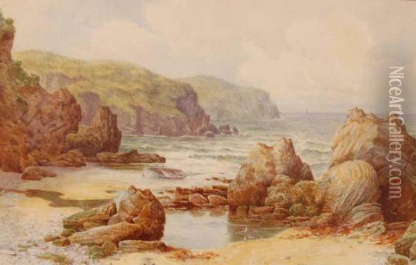 Coastal View Oil Painting - Maud Hollyer
