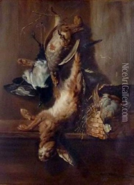 Nature Morte Aux Gibiers Oil Painting - Adolphe Louis (Napolean) Castex-Degrange