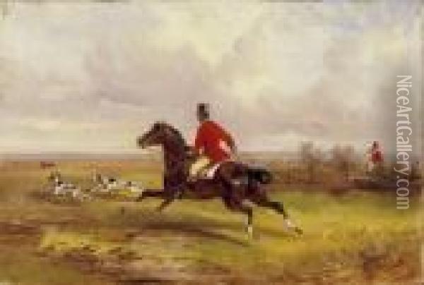 Fox Hunting Oil Painting - Alfred Steinacker