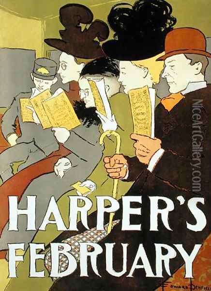 Cover illustration for Harpers magazine, 1896 Oil Painting - Edward Penfield
