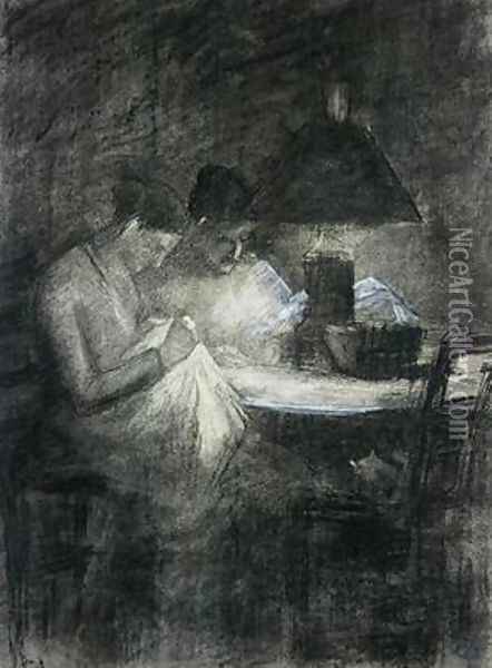 The Seamstresses Oil Painting - Charles Angrand