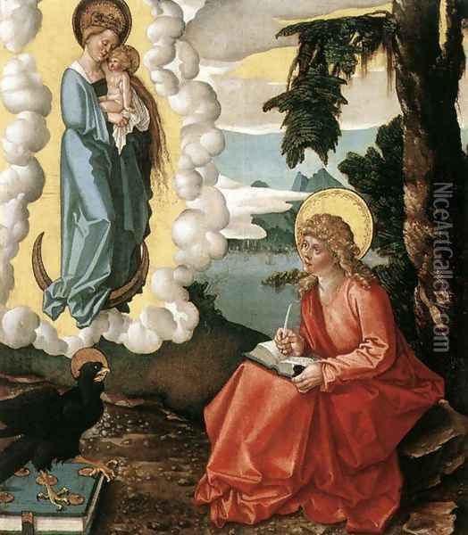 St John At Patmos 1515 Oil Painting - Hans Baldung Grien