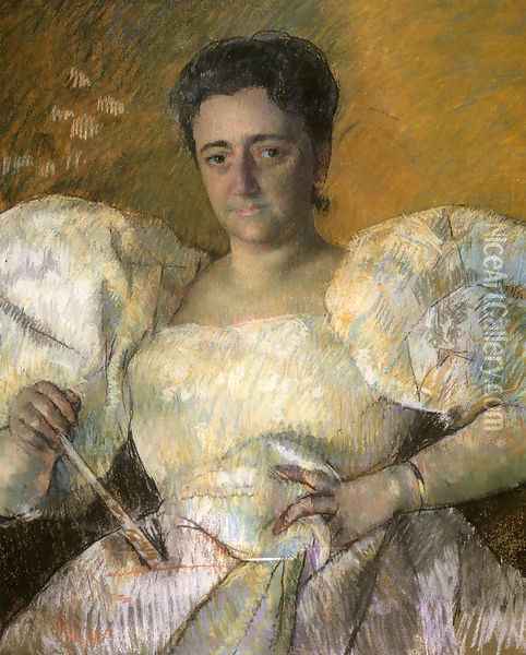 Louisine W. Havemeyer Oil Painting - Mary Cassatt