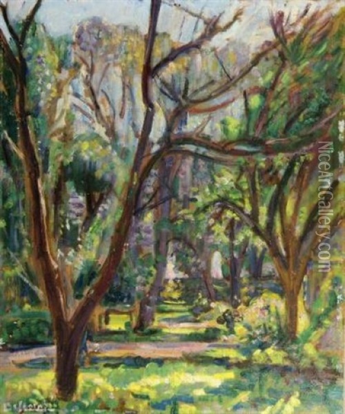 Le Parc Oil Painting - Abel Louis Alphonse Lauvray
