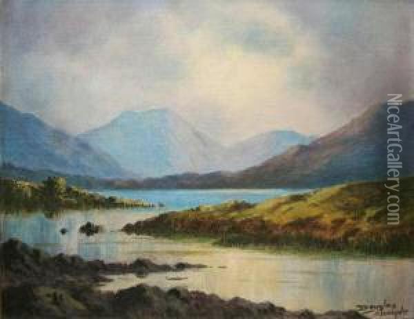 Among The Connemara Mountains Oil Painting - Douglas Alexander