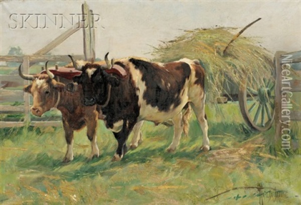 The Last Load Oil Painting - Matilda (Van Wyck) Browne