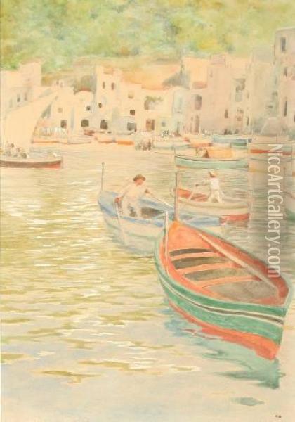 Capri Oil Painting - Hans Deiters