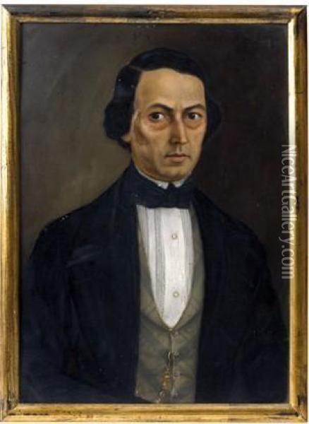 Origen Mexicano. Oil Painting - Jose Maria Estrada