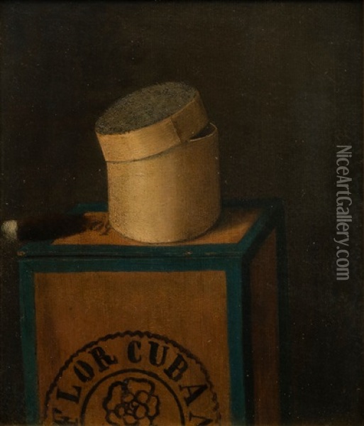 Still Life Tobaco Oil Painting - Oskar Conrad Kleineh