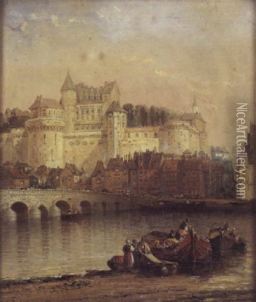 Amboise, On The Loire Oil Painting - Arthur Joseph Meadows