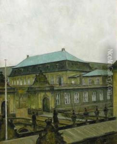 Le Parlement Danois Oil Painting - Svend Hammershoi