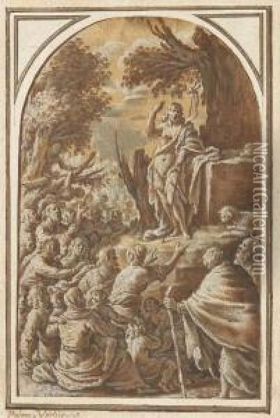 La Predication De Saint Jean-baptiste Oil Painting - Marcantonio Bassetti