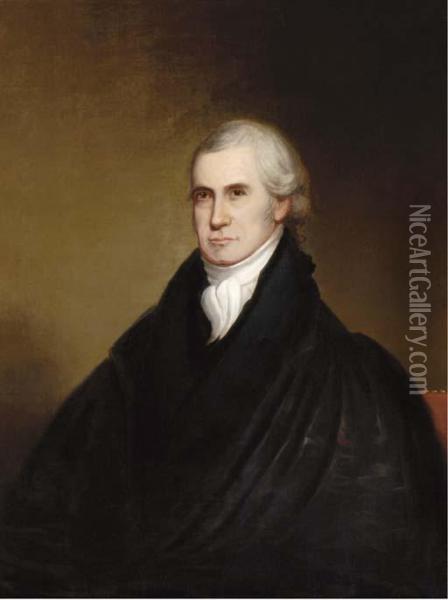 Portrait Of John Marshall Oil Painting - John Martin Blennerhassett