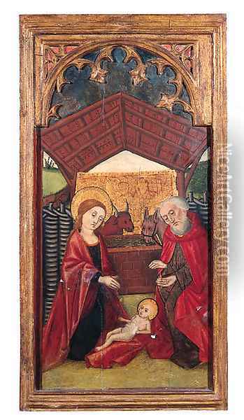 The Nativity Oil Painting - Castilian School