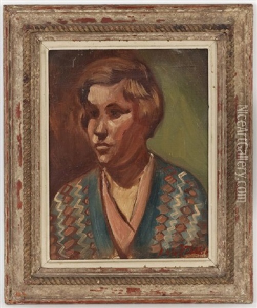 Portrait De Femme Oil Painting - Amedee Marie Dominique Dubois de La Patelliere