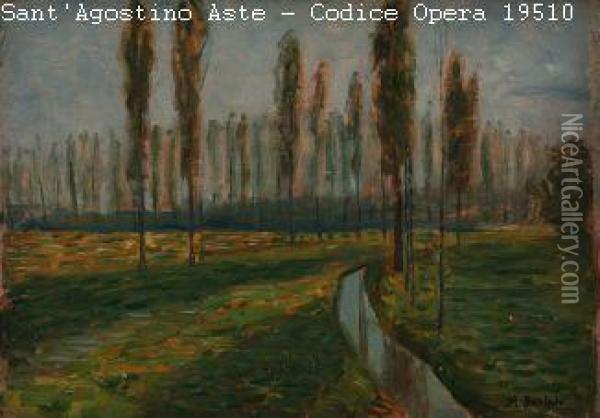 Stupinigi Oil Painting - Mario Bertola