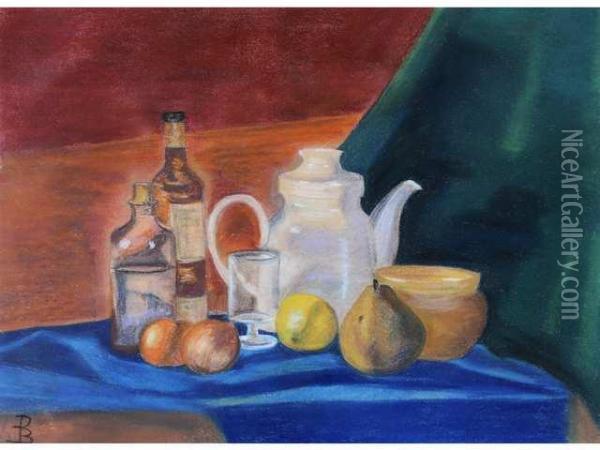 La Cafetiere Oil Painting - Constance M. Blondel Charpentier