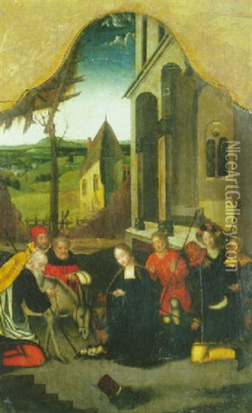 Adoration Des Bergers Oil Painting - Nicolaes Cornelisz. Kunst