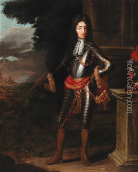Portrait Of William Iii Of England Oil Painting - John van der Vaart