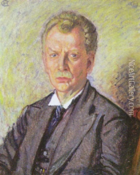 Portrat Eines Mannes Oil Painting - Hans Christiansen