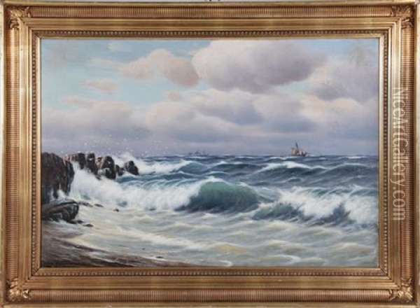 Seascape Oil Painting - Johan Jens Neumann