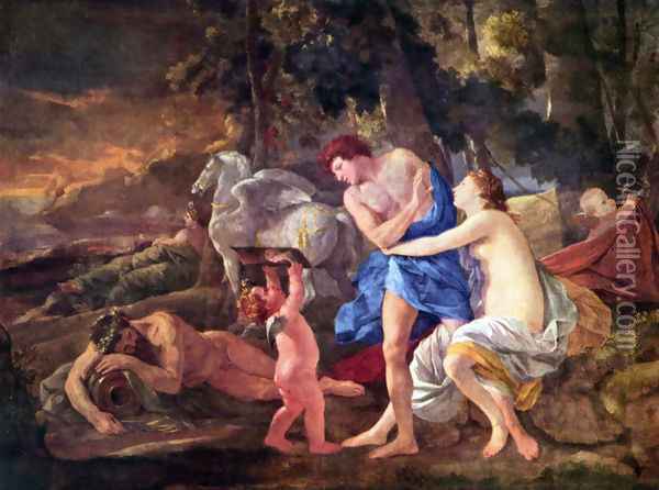 Cephalus and Aurora Oil Painting - Nicolas Poussin