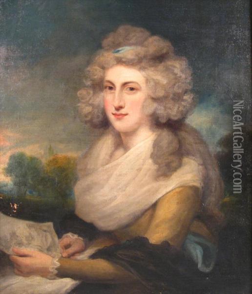 Portrait Of Lady Malgrave Oil Painting - John Jackson