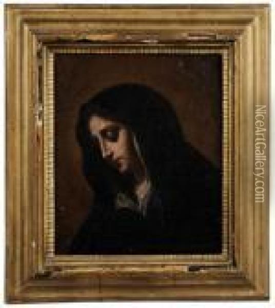 18th Century Orearlier, 
Madonna Oil Painting - Giovanni Battista Salvi