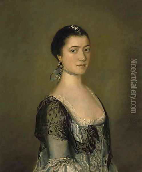 Portrait of Miss Elizabeth Edgar (1733-1791) Oil Painting - Thomas Gainsborough