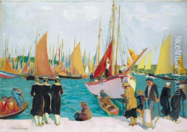 Port De Concarneau Oil Painting - Maurice Denis