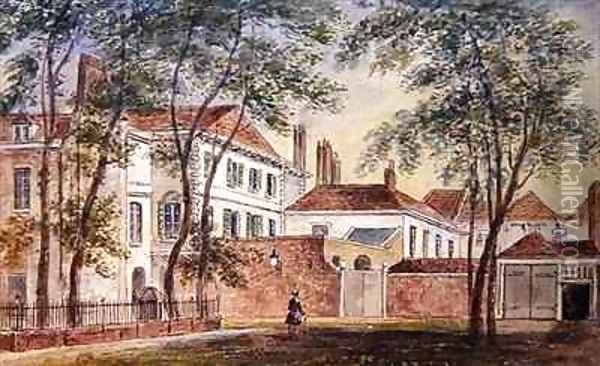 View of the House and Museum of the Late Duchess of Portland (1715-1785) Oil Painting - John Bromley