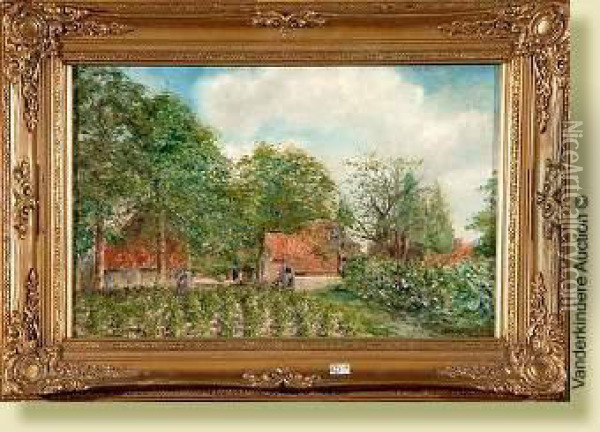Ferme En Campine Oil Painting - Isidore Verheyden