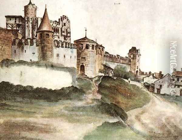 The Castle at Trento 2 Oil Painting - Albrecht Durer