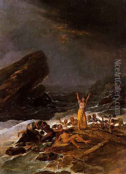 Naufragiogoya Oil Painting - Francisco De Goya y Lucientes