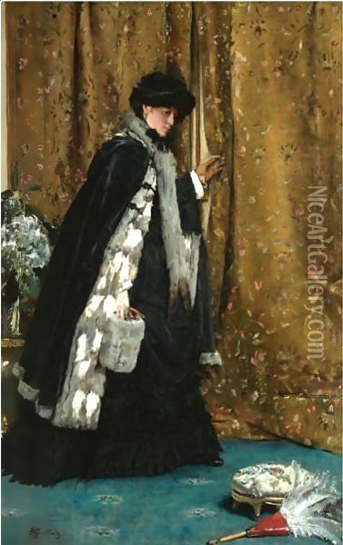 La Visite Matinale Oil Painting - Alfred Stevens