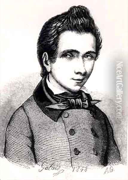 Evariste Galois 1811-32 Oil Painting - Alfred Galois