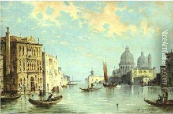 The Grand Canal Oil Painting - William Meadows